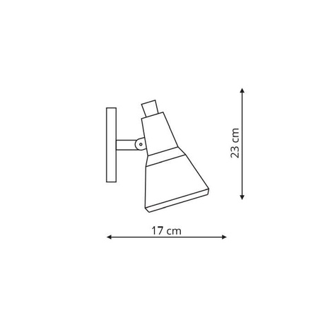 Kinkiet Auletta miedziany 1xE14 (LP-507/1W) - Light Prestige