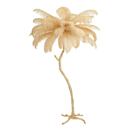 Lampa podłogowa EMU pióra beżowe 150 cm (ST-DN128-F beige) - Step into Design
