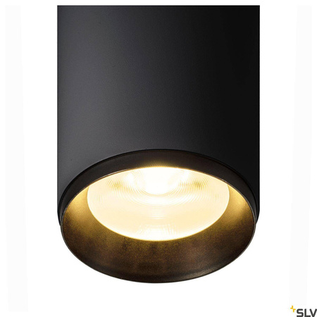 NUMINOS® SPOT DALI L, wewnętrzna oprawa sufitowa natynkowa LED, czarna/czarna 3000 K 36° (1004587) - SLV