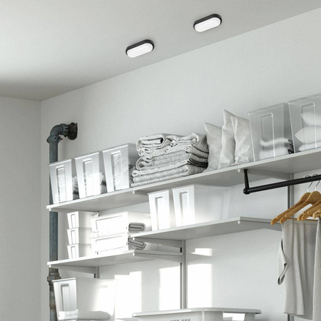 Oprawa Kanałowa Davo Owal 18W 4000K IP64 Czarny (EK1083) - Eko-Light