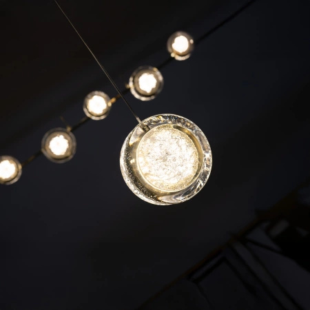 Ściemnialna Lampa Wisząca EUFORIA PENDANT LINE 5 3-STEP DIMM GO (AZ6737) Azzardo