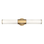 Kinkiet LED Facet - Stary mosiądz (QN-FACET-LED2-HB-BATH) - Quintiesse