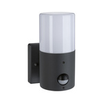 Oprawa elewacyjna TUBS E27 max. 15W + czujnik ruchu 230V szary metal/ tworzywo sztuczne (PL94648) - PAULMANN