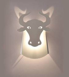 Lampa ścienna LED Byk Bull Biała (Abigali-Bull-W)