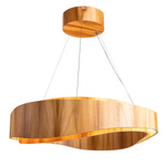 Duża lampa wisząca LED Horizon (QN-HORIZON-RING-LED-80-TEAK) - Quintiesse