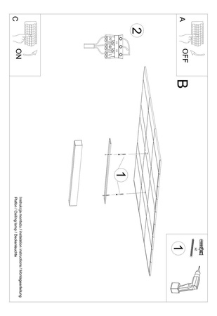 Lampa sufitowa PINNE 200 czarny 4000K (TH.244) - Thoro Lighting
