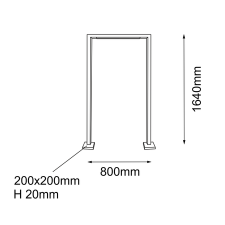 Lampa stojąca ogrodowa Taketa - Antracyt (1640 mm) (9932) - Shilo Garden