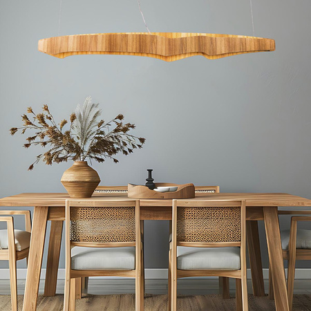 Duża lampa wyspowa LED Horizon (QN-HORIZON-LED-LP-140-TEAK) - Quintiesse
