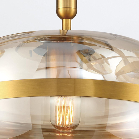 Lampa wisząca Nottingham - 1 źródło światła - Antyczny mosiądz (QN-NOTTINGHAM-1P-AB) - Quintiesse