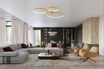 Lampa sufitowa RIO 78 złoty LED 4000K (TH.225) - Thoro Lighting