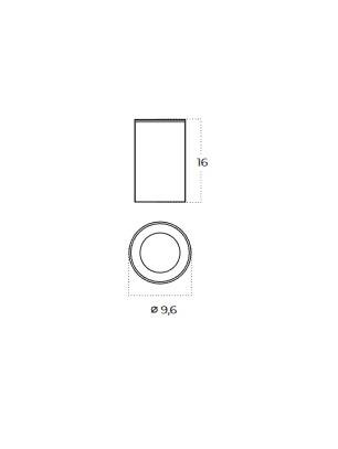 Zewnętrzna lampa sufitowa ROTOR IP65 Czarny (AZ6075) - Azzardo