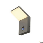 ORDI, lampa ścienna outdoor, LED, 3000K, antracyt, z czujnikiem (232915) - SLV