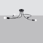 Żyrandol LEVAR 4 czarny (SL.1455) - Sollux Lighting