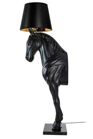 Lampa podłogowa KOŃ HORSE STAND M czarna - włókno szklane (JB001L) - King Home