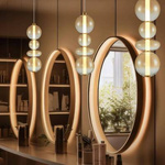 Lampa wisząca DAPHNE AMBER 36W (ML0346) - Milagro