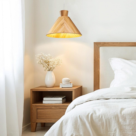 Lampa wisząca Conical (QN-CONICAL-P-M-TEAK) - Quintiesse