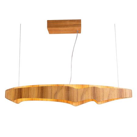 Średnia lampa wyspowa LED Horizon (QN-HORIZON-LED-LP-100-TEAK) - Quintiesse