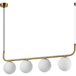 Lampa wisząca Alisa 4 złota/biała (LP-005/4L GD) - Light Prestige
