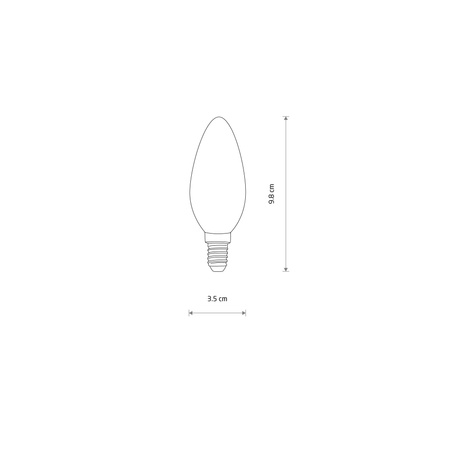 Żarówka BULB LED E14, C35, 6W (10589) - Nowodvorski