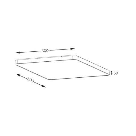 Lampa sufitowa SIERRA CEILING 50 złota (12100005-GD ZUMA LINE)