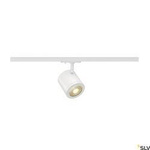ENOLA_C, spot do szyny wysokonapięciowej 1-fazowej, LED, 3000K, okrągły, biały, 55°, 11,2W, z adapterem 1-fazowym (143951) - SLV