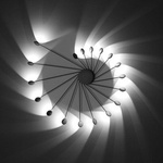 Lampa sufitowa, ścienna HELIX (0047.11.NE DIM) - Vivida