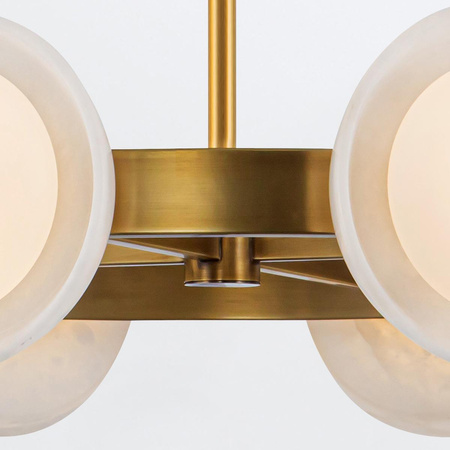 Nowoczesny Żyrandol LED Alonso - Vintage mosiądz (QN-ALONSO8-VBS-AR) - Quintiesse