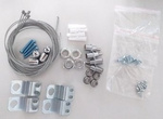 Mistic Lighting zestaw Suspennsion Kit 3 do panelu LED 60x60 do zawieszania (4 druty stal., 4 haki) MSTC-05411930