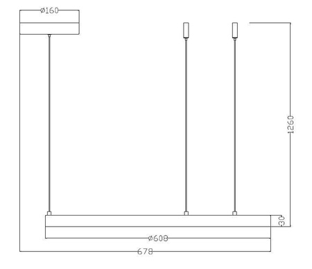 Lampa wisząca Midway mała złota LP-033/1P S GD Light Prestige