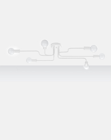 Żyrandol VECTOR 6 biały (SL.1443) - Sollux Lighting