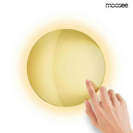 Kinkiet z dotykowym ściemniaczem SHADOW SUN 25 złota (MSE1501100499) - Moosee