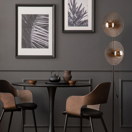 Drewniana lampa podłogowa 2XG9 (16135) - TK Lighting