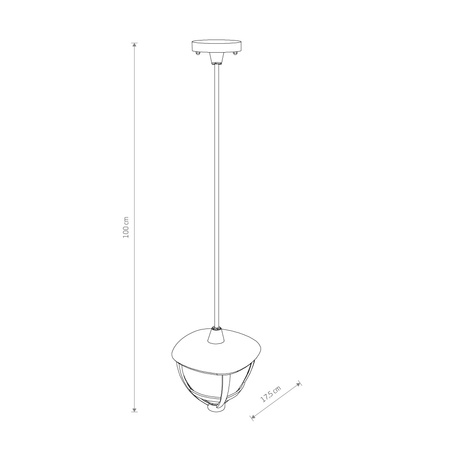Lampa wisząca AMELIA BL CG (10496) - Nowodvorski