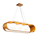 Lampa wisząca Sfera - 3 źródła światła (QN-SFERA-3P-TEAK) - Quintiesse