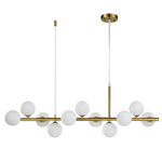 Lampa wisząca MINI MOON złota 100 cm (ST-8118P-11 gold) - Step into Design