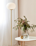 Lampa podłogowa ALTON mleczne szkło / mosiądz (2010514001) - Nordlux