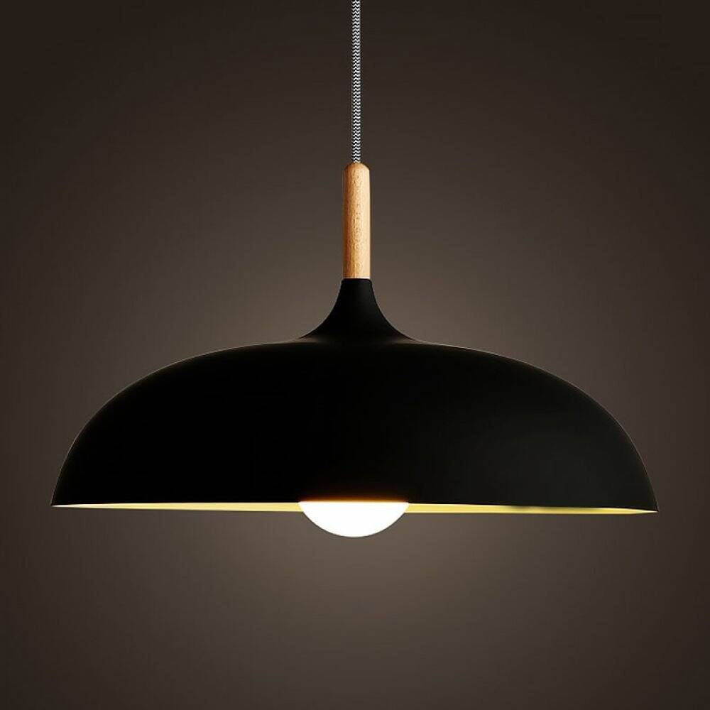 Lampa wisząca SAUCER czarna (ST-5219-black) - Step into Design Czarny -  sklep Tomix