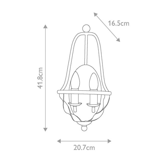 Kinkiet Bradbury (QZ-BRADBURY2-GK) - Elstead Lighting