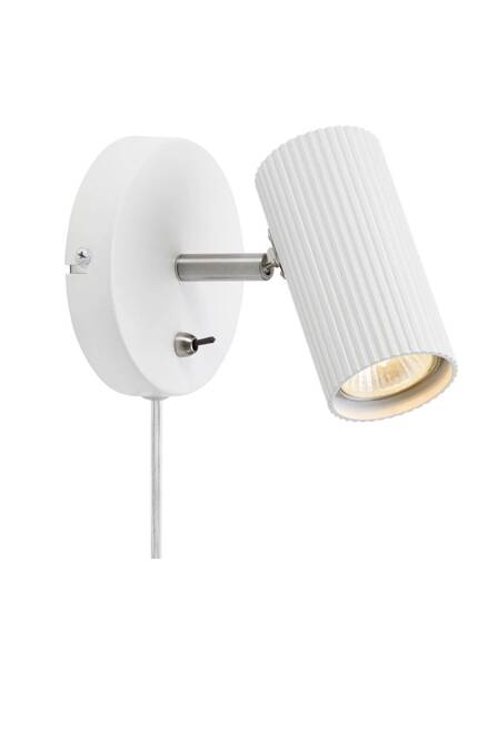 Kinkiet COSTILLA 1L White/Satin Nickel  (108460) - Markslojd