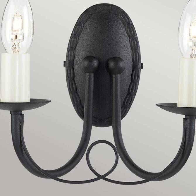 Kinkiet Minster (MN2-BLACK) - Elstead Lighting