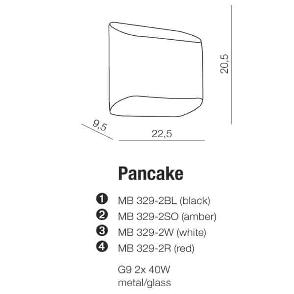 Kinkiet PANCAKE biały (MB329-2WHITE | AZ0114) Azzardo