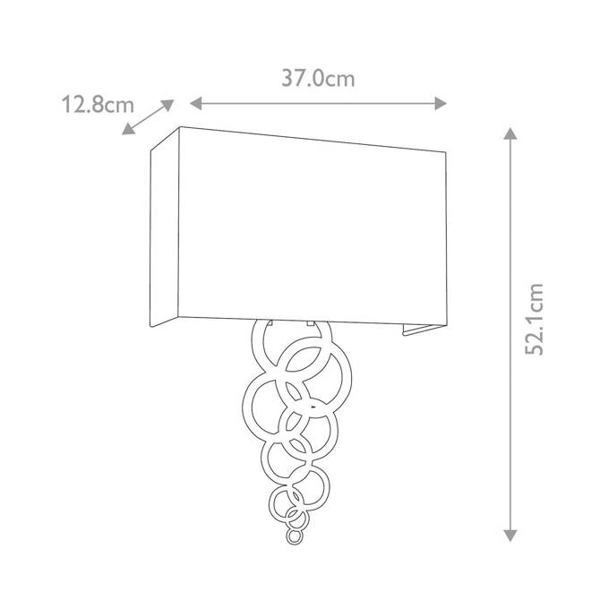 Kinkiet Rosa (ROSA-LARGE-AB) - Elstead Lighting