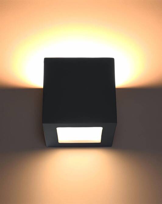 Kinkiet ceramiczny LEO czarny (SL.0872) - Sollux Lighting