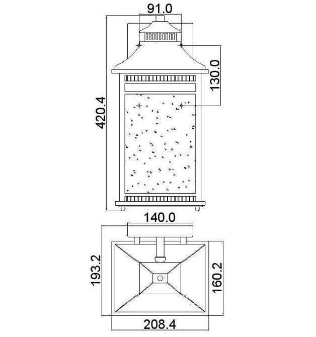 Kinkiet zewnętrzny Livingston (QZ-LIVINGSTON2-L) - Elstead Lighting