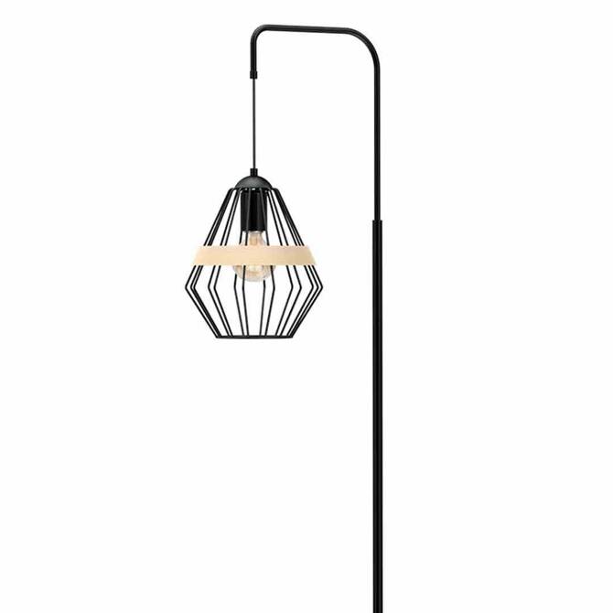 Lampa stojąca CLIFF BLACK 1xE27 (MLP5528) - Milagro