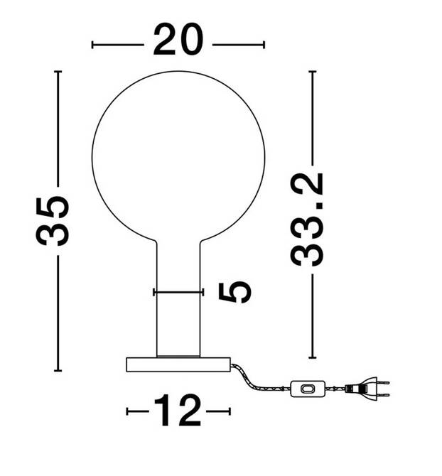 Lampa stołowa wewnętrzna JAVIER (LE44481) - Luces Exclusivas