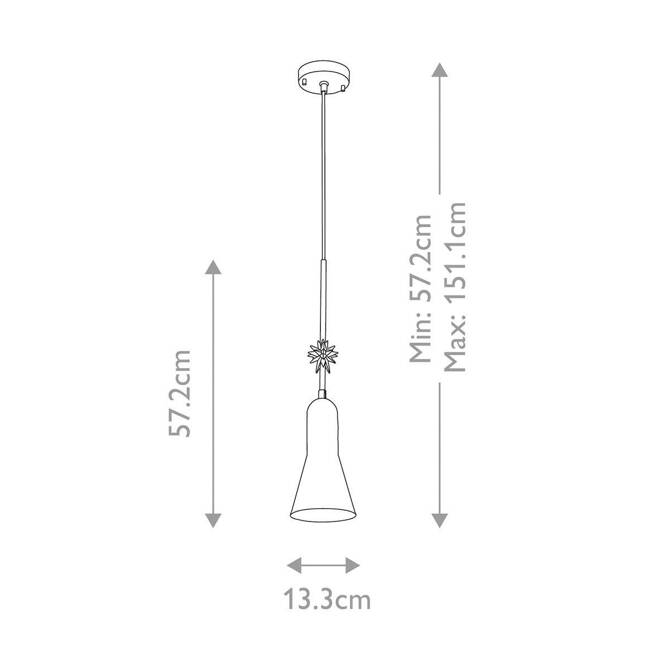 Lampa wisząca  Etoile (ETOILE-P-S-AB) - Elstead Lighting