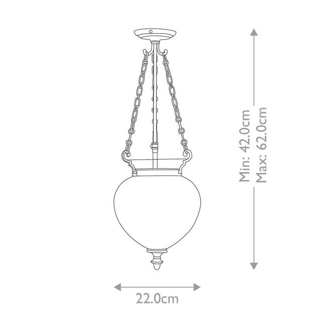 Lampa wisząca  Finsbury Park (FP-P-S-POL-NCKL) - Elstead Lighting