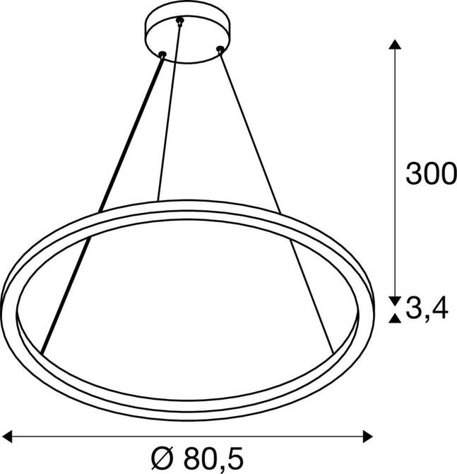 Lampa wisząca ONE CUBE, 3000 K, DALI 2, Touch, czarna (1007661) - SLV