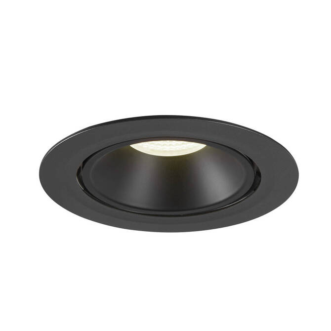 NUMINOS® GIMBLE XL, oprawa sufitowa wpuszczana czarna 4000 K 55° (1006071) - SLV